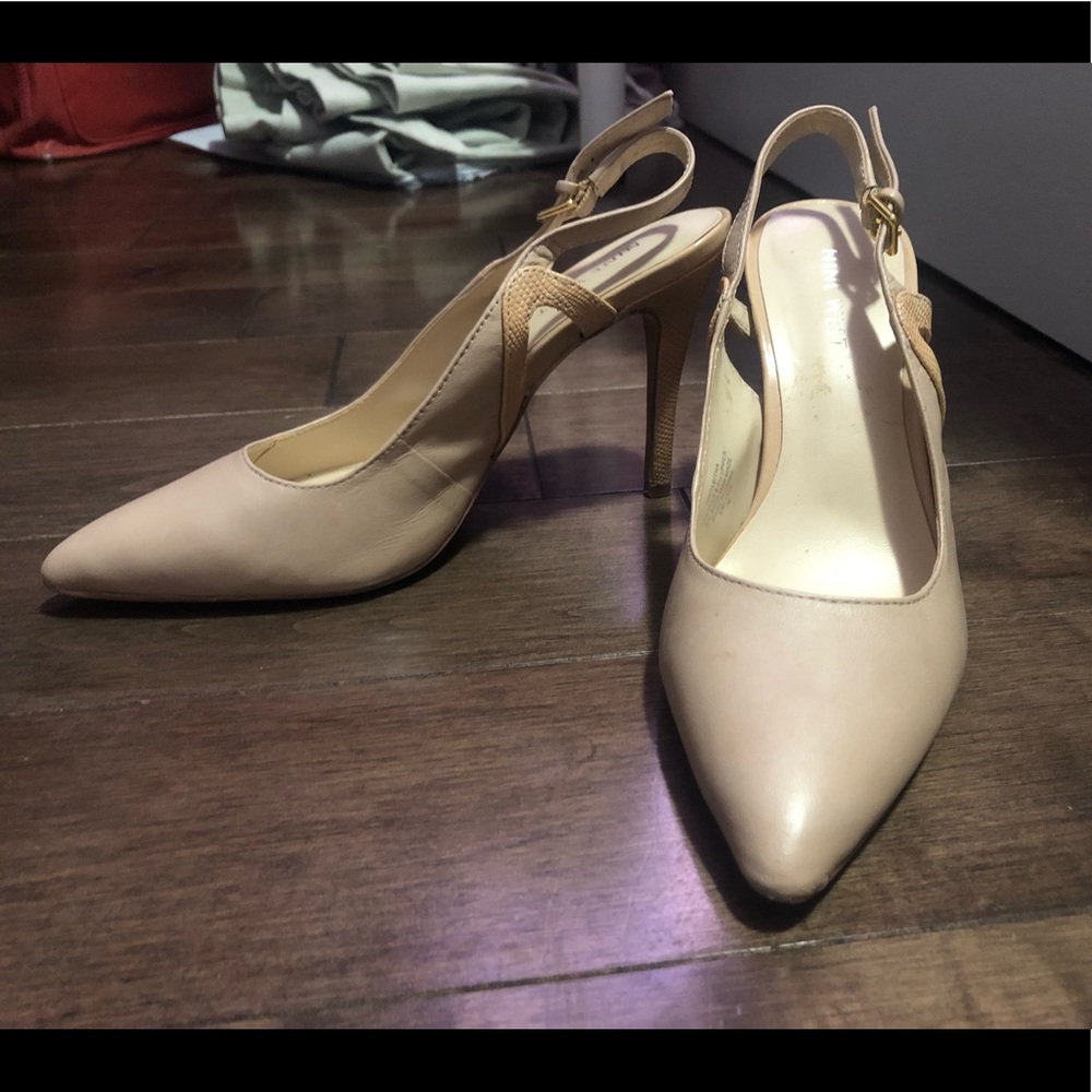 Nine West nude heels